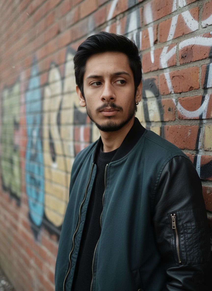 Professional headshot of Uday Mayank Dhodi, a confident hybrid and analyst-developer with short brown hair wearing a navy blazer against a modern office background